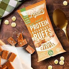 Better Than Good Foods Veggie-infused Protein Breakfast Puffs "Salted Caramel"